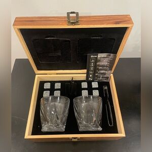 Whiskoff Drink Gift Set w/ Wooden Box